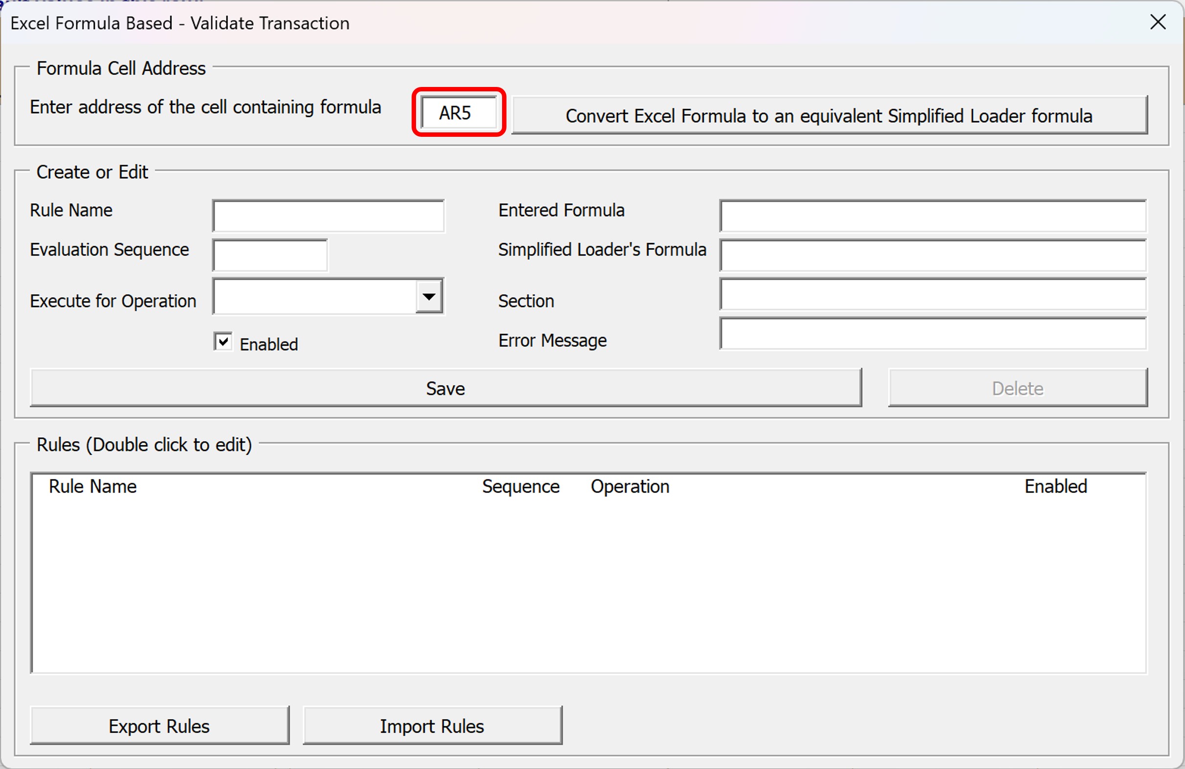 Excel Templates – Admin Setup | Simplified Loader
